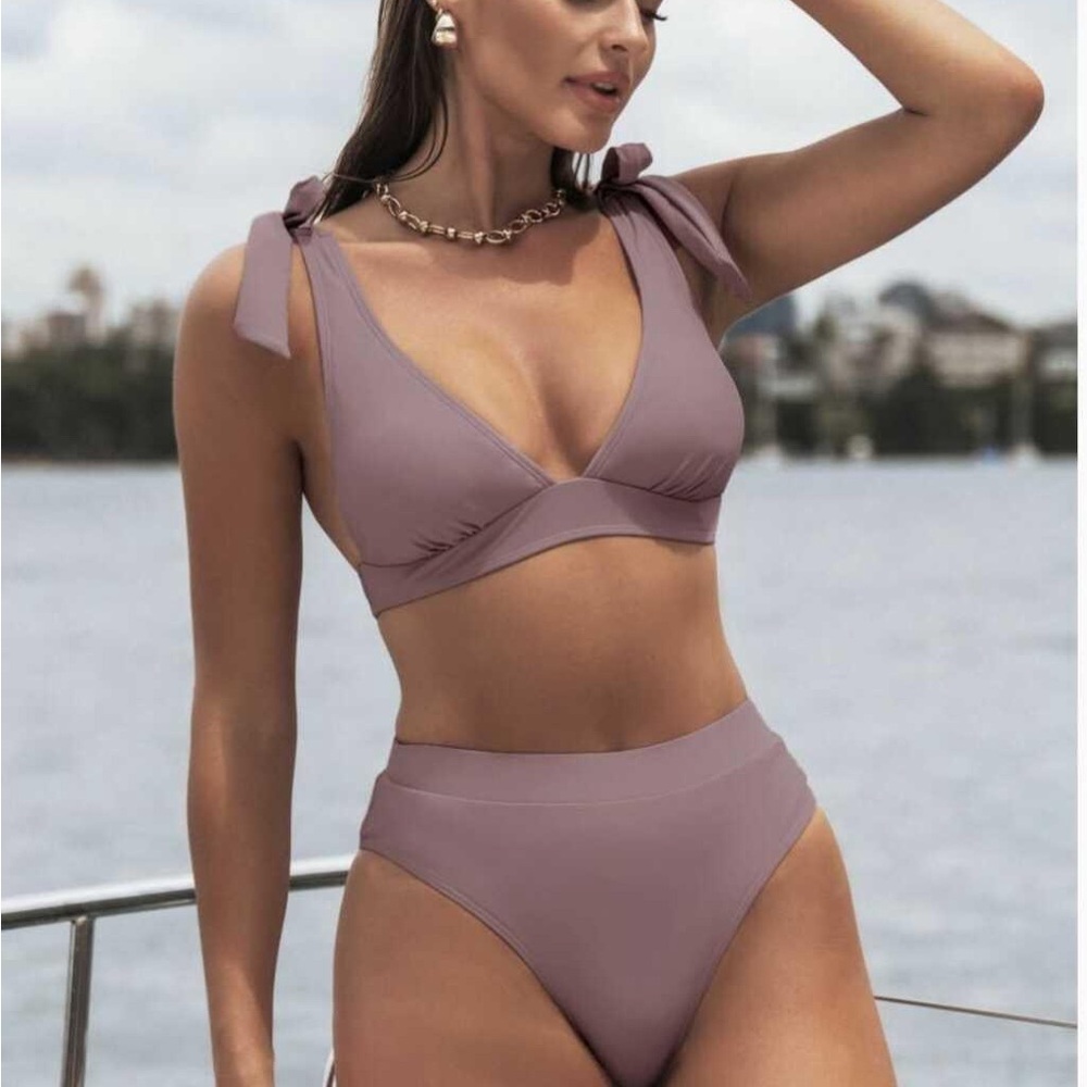 Cupshe Stylish Purple Bikini Set